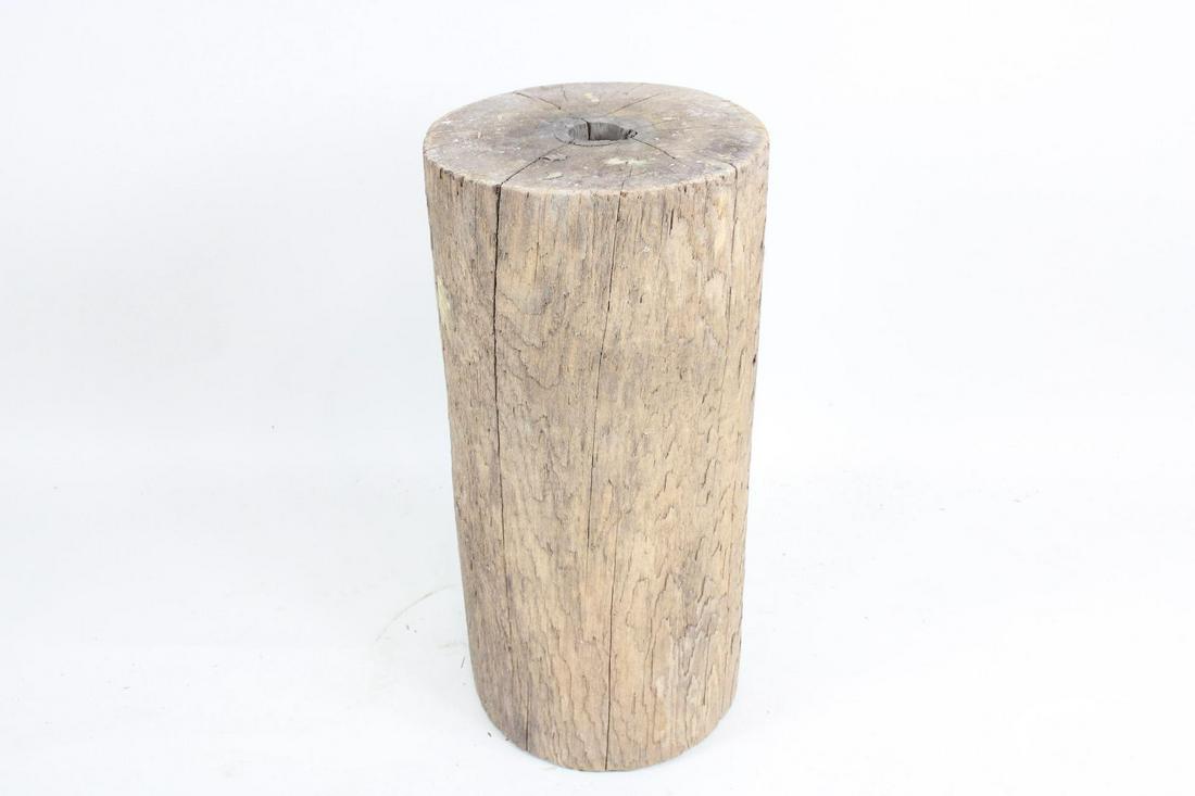 Large Industrial Roller Log Trunk Pedestal Column Wood Display Stand, 2 of 8 (1 of 11)