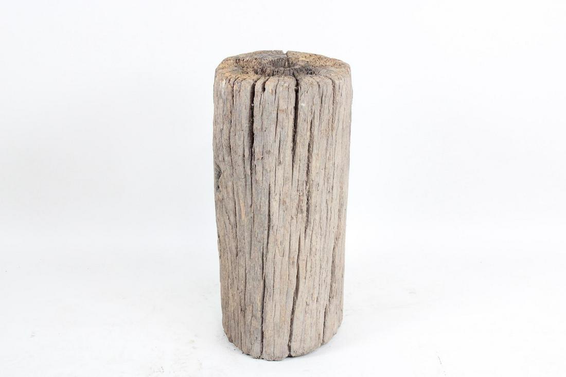 Large Industrial Roller Log Trunk Pedestal Column Wood Display Stand, 3 of 8 (1 of 9)