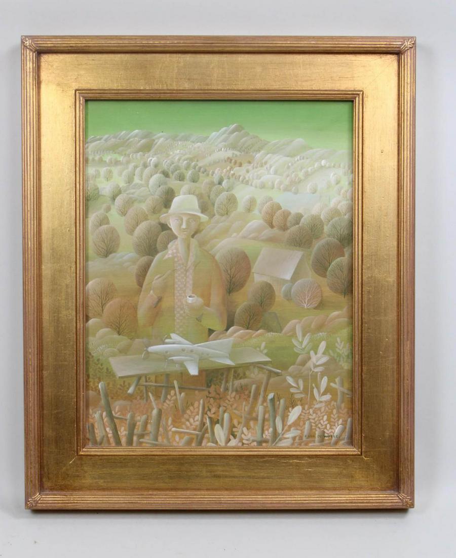 Surreal Hubert Van de Walle Painting, "Far from Wall Street" (1 of 12)