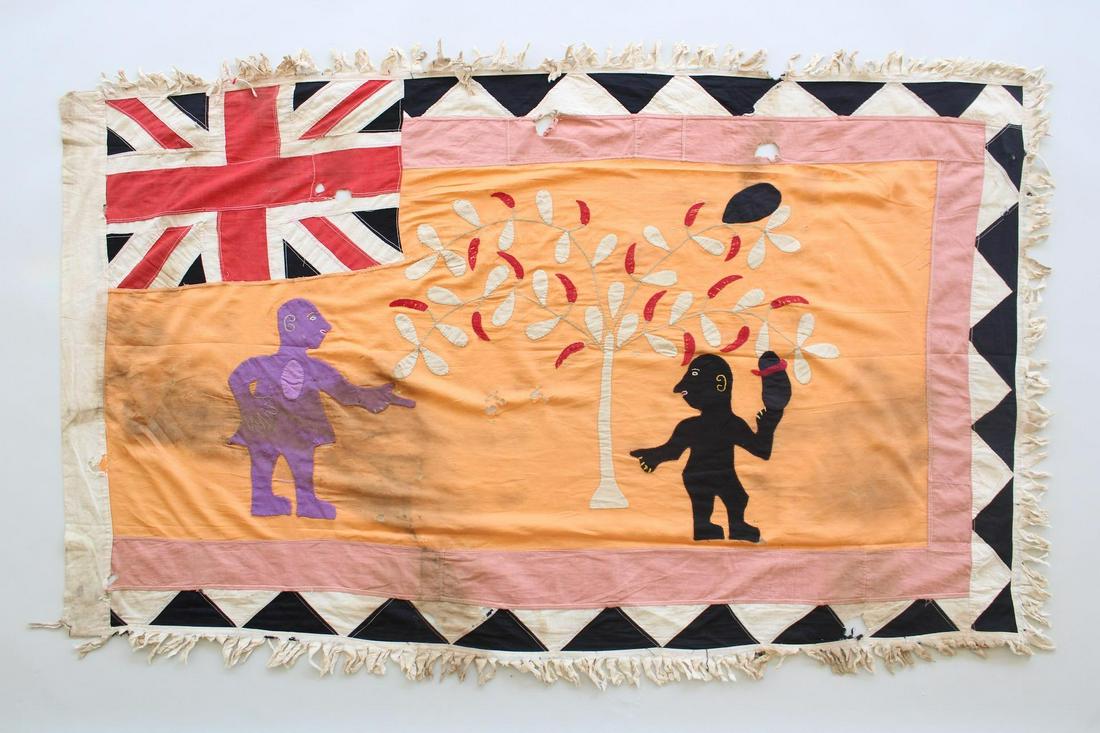 Fante Asafo Flag, Peppertree by Kweku Kakanu, Mid 20th C. Ghana, 29 of 107 (1 of 13)