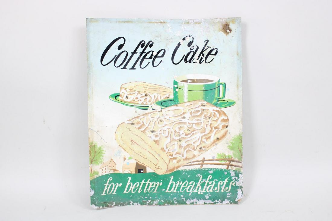 Coffee Cake Diner or Bakery Tin Sign (1 of 11)