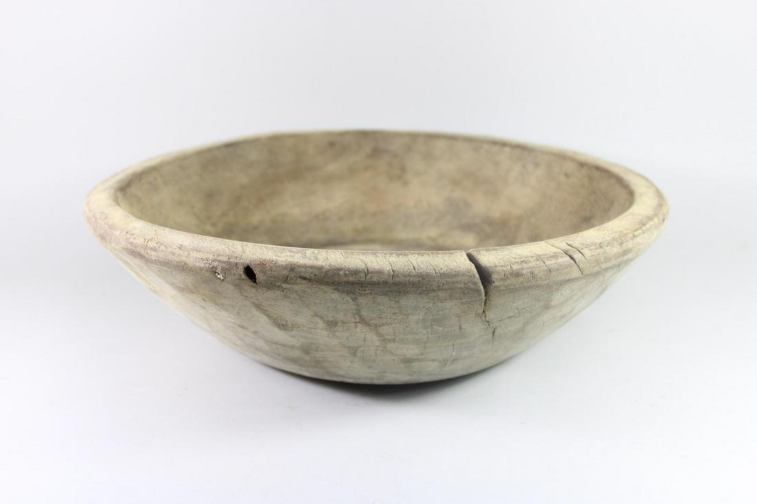 Primitive Carved & Turned Wooden Bowl (1 of 7)