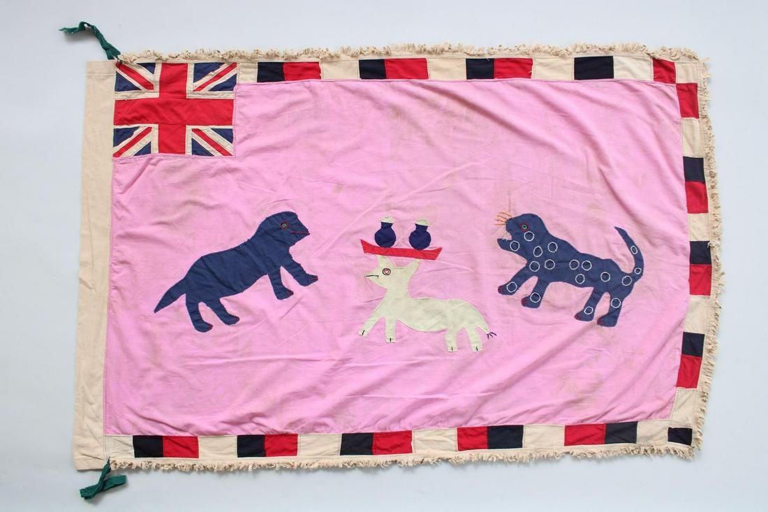Fante Asafo Flag, Cat Brings Cats Food, Mid-20th C. Ghana, 50 of 107 (1 of 10)