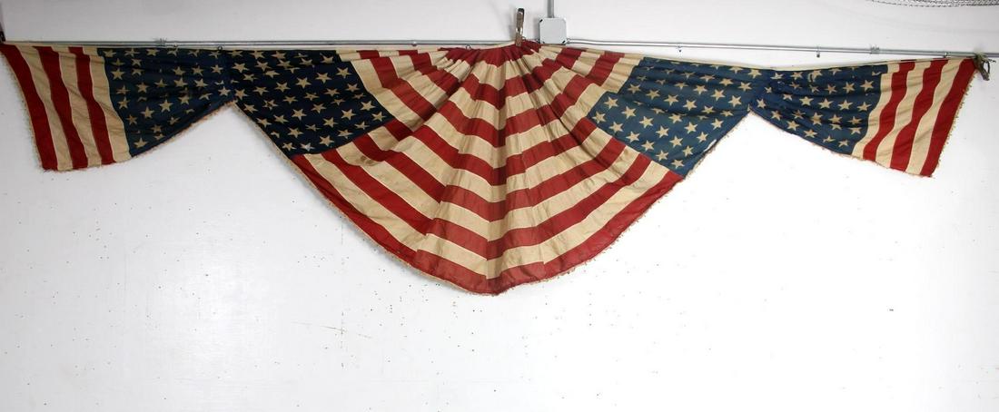American Flag Bunting Banner, USA Patriotic Decoration (1 of 12)