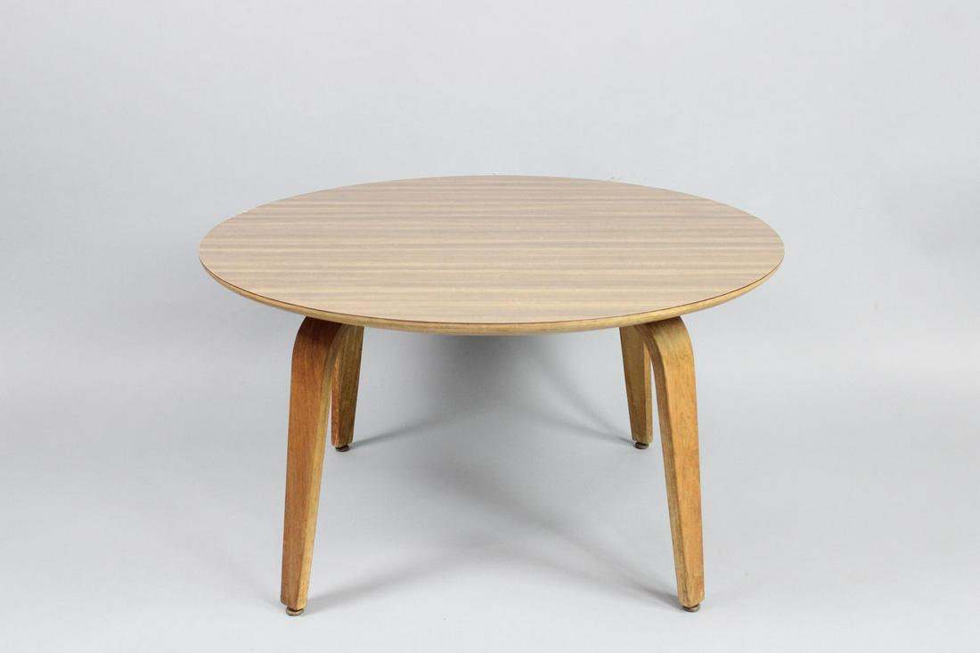 Mid-Century Modern Circle Bent Wood Side Table by Thonet (1 of 12)