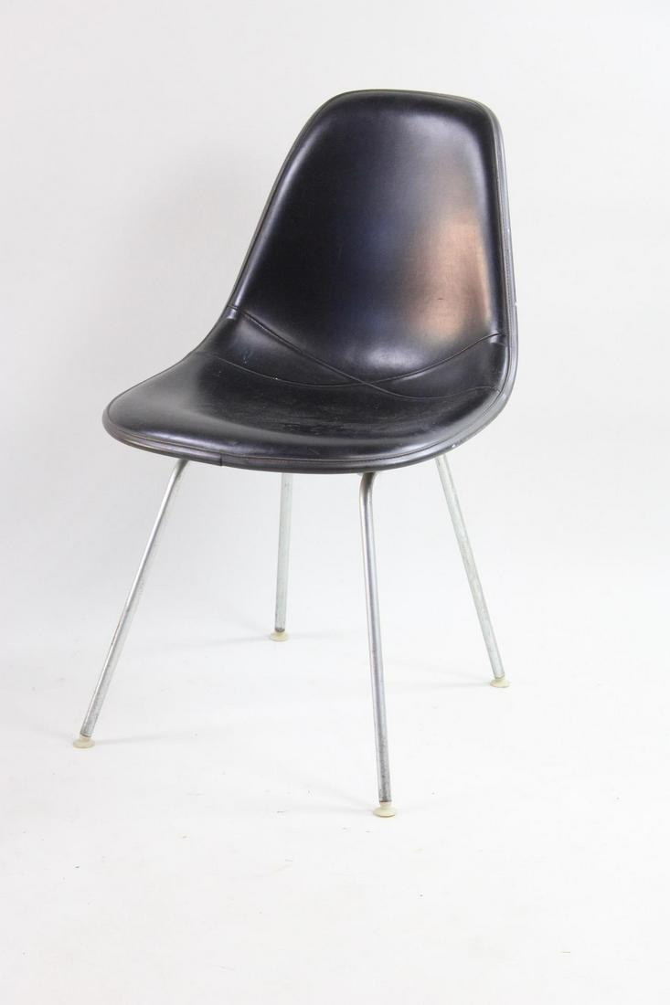 Herman Miller Black Vinyl Eames Shell Chair (1 of 9)