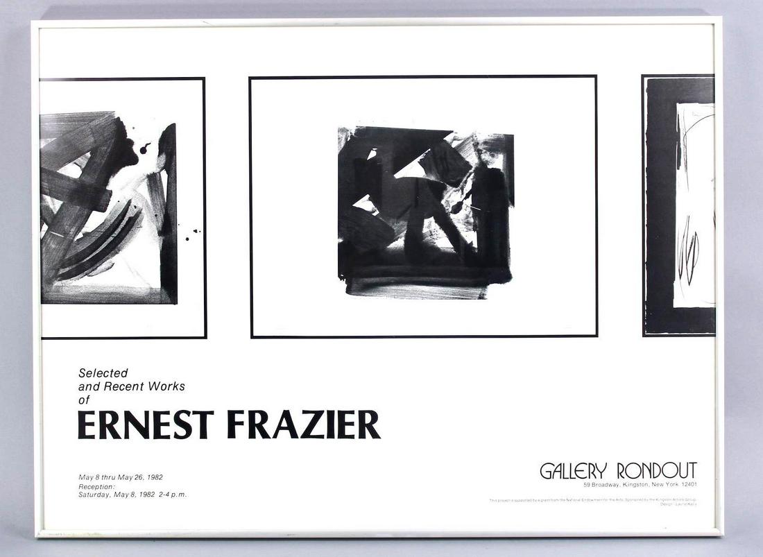 Ernest Frazier Exhibition Poster 1982, Rondout Gallery Kingston NY (1 of 12)