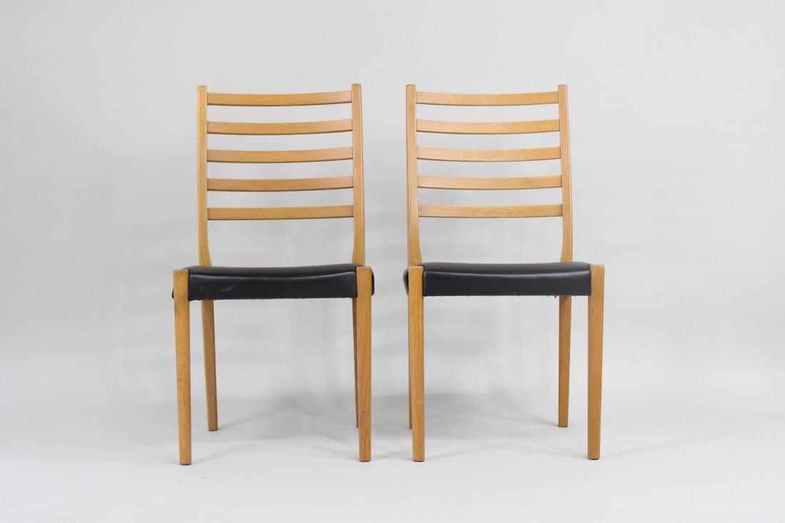 Pair of Mid-Century Danish Modern Ladder Back Dining Chairs, Sweden (1 of 11)