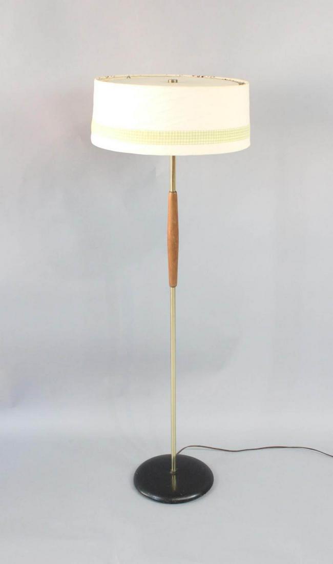 Gerald Thurston Brass & Wood Mid-Century Modern Floor Lamp (1 of 10)