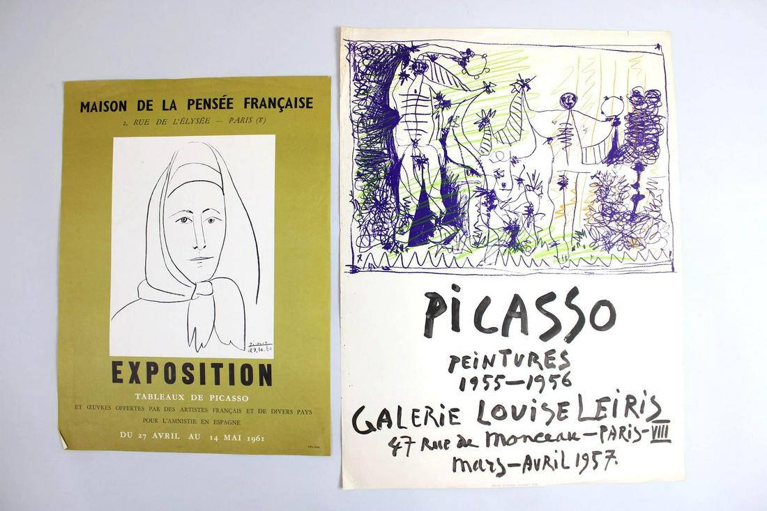 Lot of 2 Picasso Exhibition Posters, 1957 & 1961 (1 of 17)