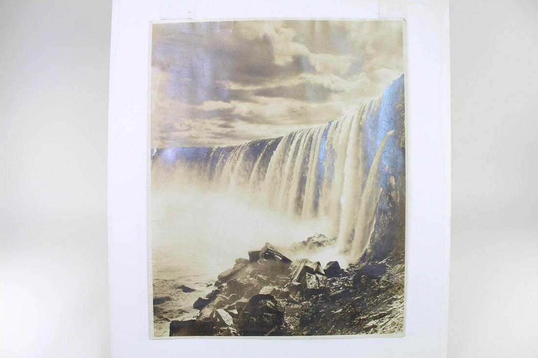Large Antique Niagara Falls Mammoth Plate Photo (1 of 9)