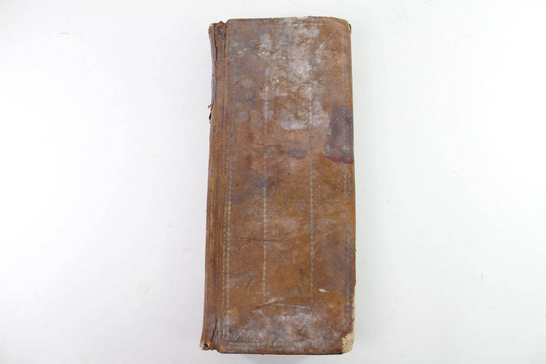 Early 19th C Large Leather Bound Store Merchant Ledger, 1818 (1 of 15)