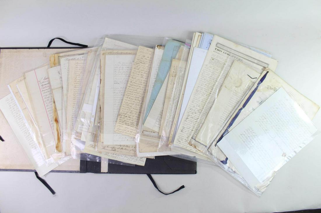 52 Antique Legal Documents, Music Sheets,Etchings Columbia County NY 2/2 (1 of 20)