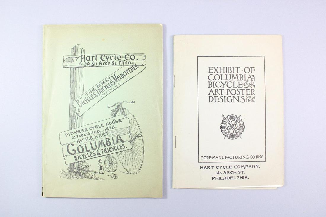 Lot of 2 1890s Hart Cycle Catalogs, Columbia Bicycles & Bicycle Art Exhibit (1 of 12)