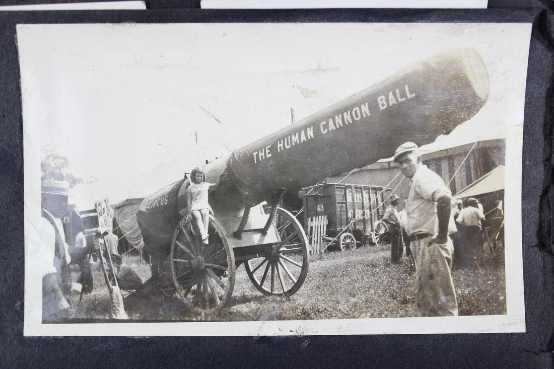 Antique Snapshot Photo Album of Hanneford Circus, Acrobats (1 of 20)