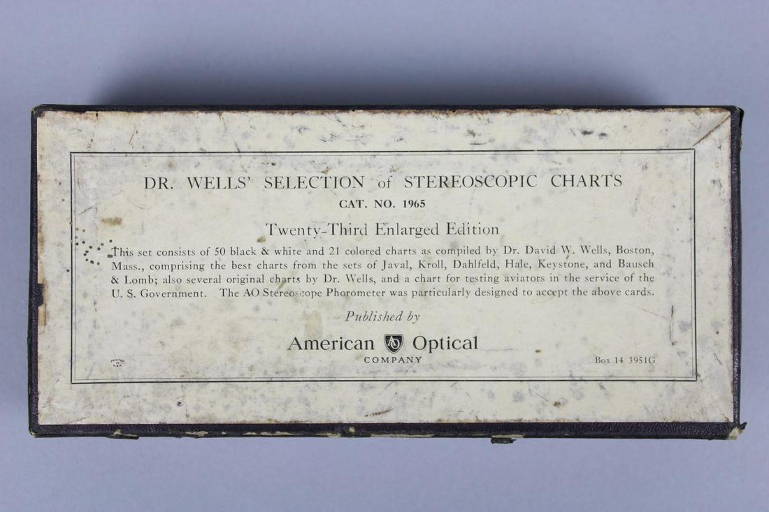 Dr. Wells' American Optical Eye Test Stereoscopic Cards Set (1 of 18)