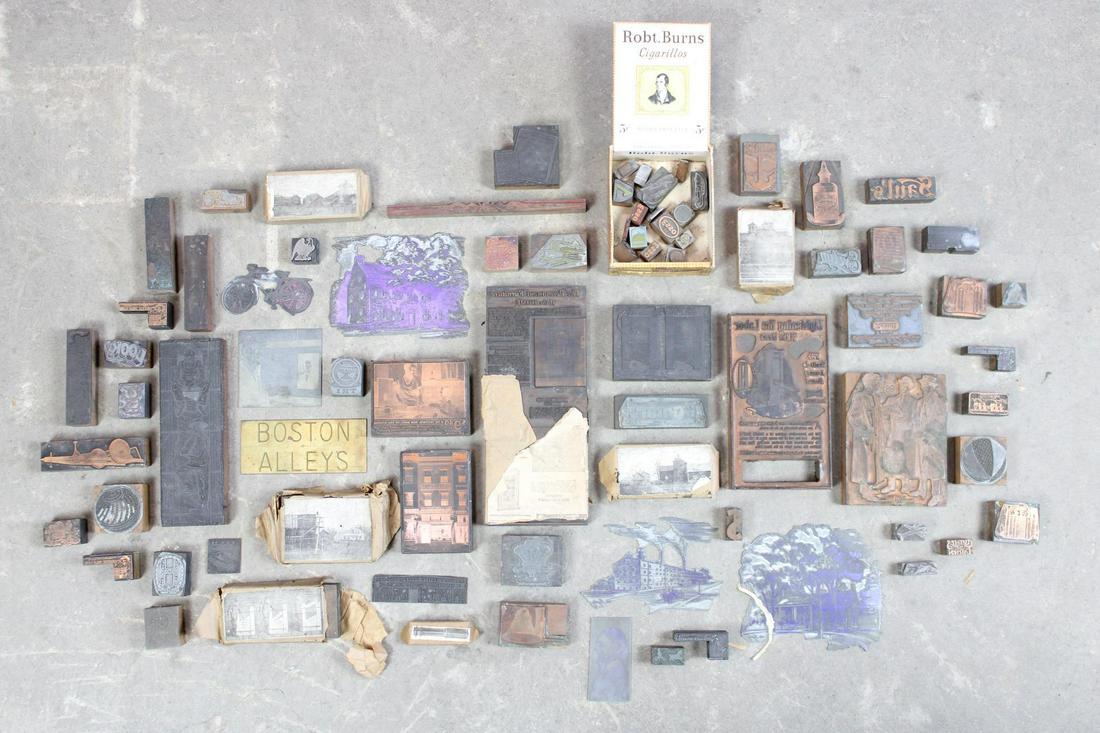Large Lot of 70+ Printing Stamps & Blocks (1 of 16)