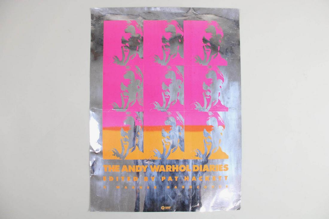 Andy Warhol Diaries Metallic Screen Print Advertising Poster (1 of 12)