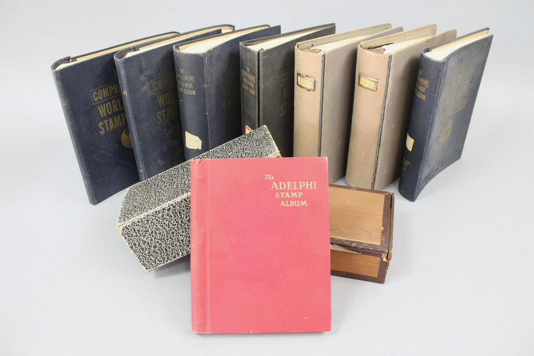 Large 20th C Postage Stamp Collection, Worldwide & US (1 of 20)