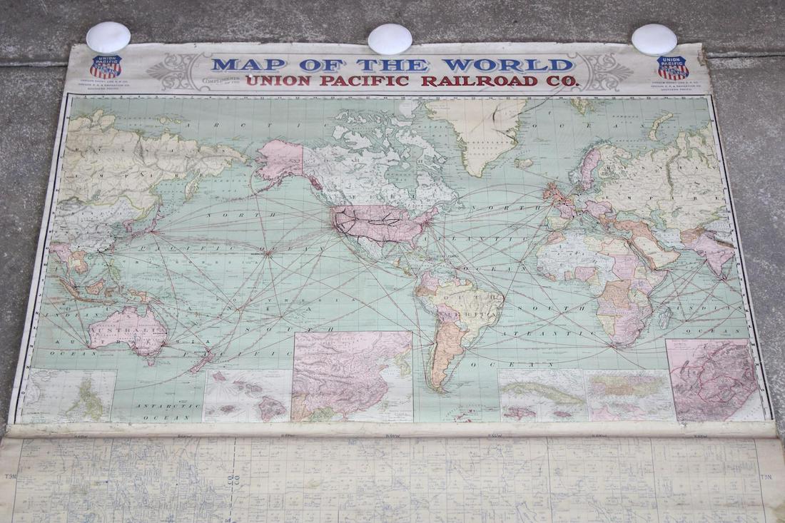 1915 Wall Map of Northern Colorado, Union Pacific Railroad (1 of 17)