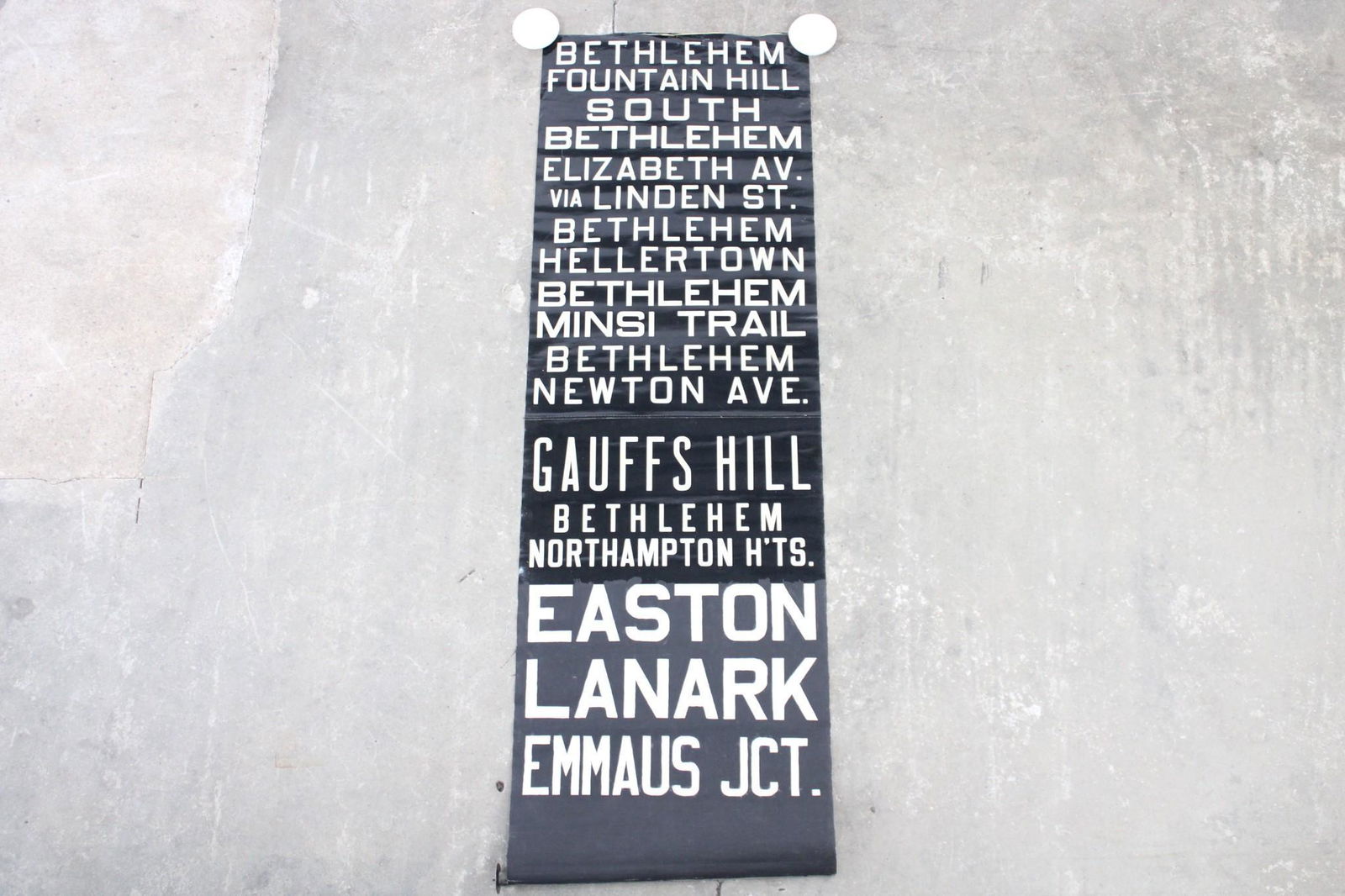 B&W Graphic Eastern PA Destination Roll Sign (1 of 7)