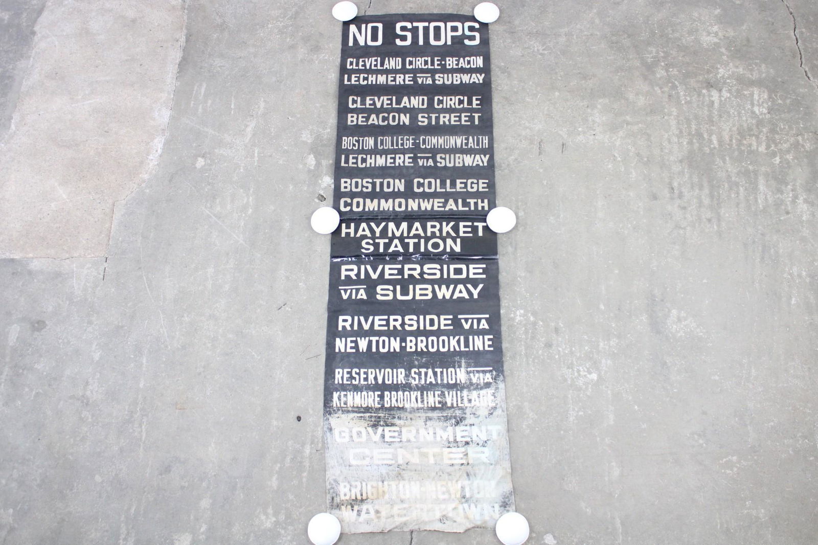 B&W Graphic Boston MA Destination Roll Sign (1 of 8)