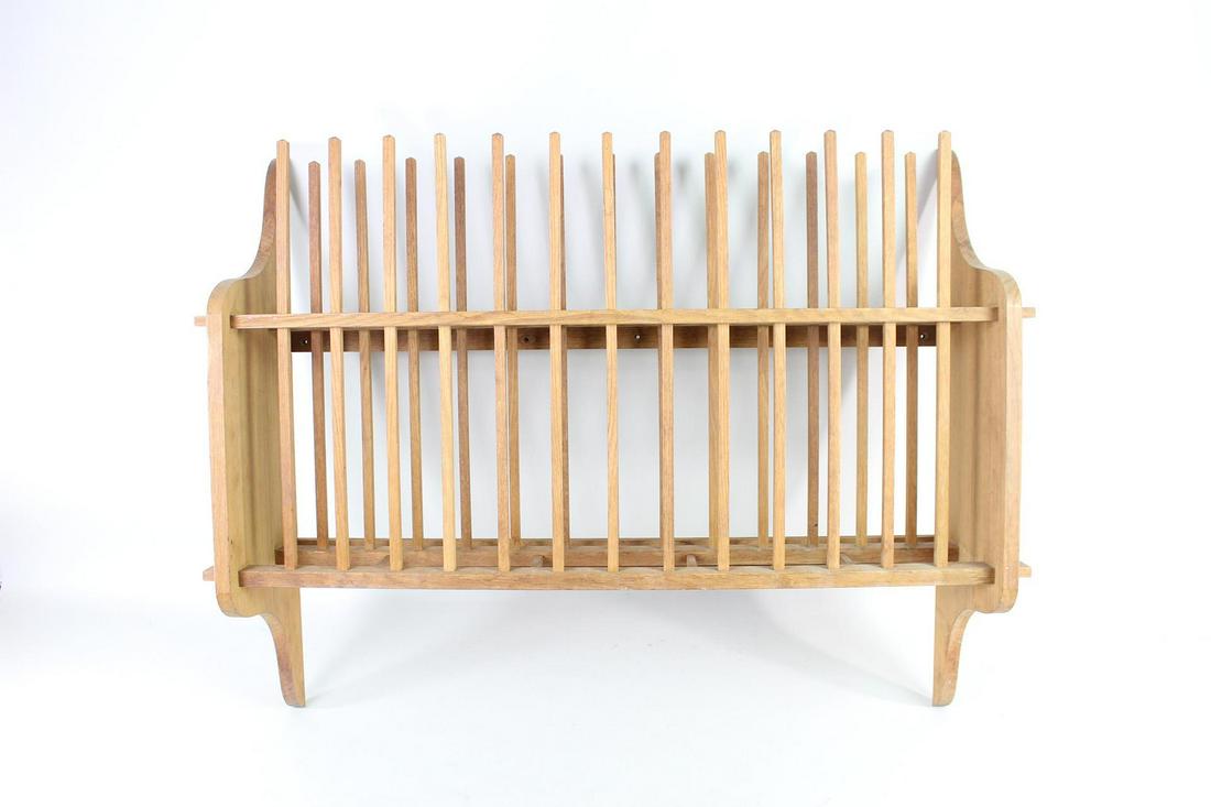 Arts & Crafts Oak Wall Mount Plate Dishes Drying Rack (1 of 11)