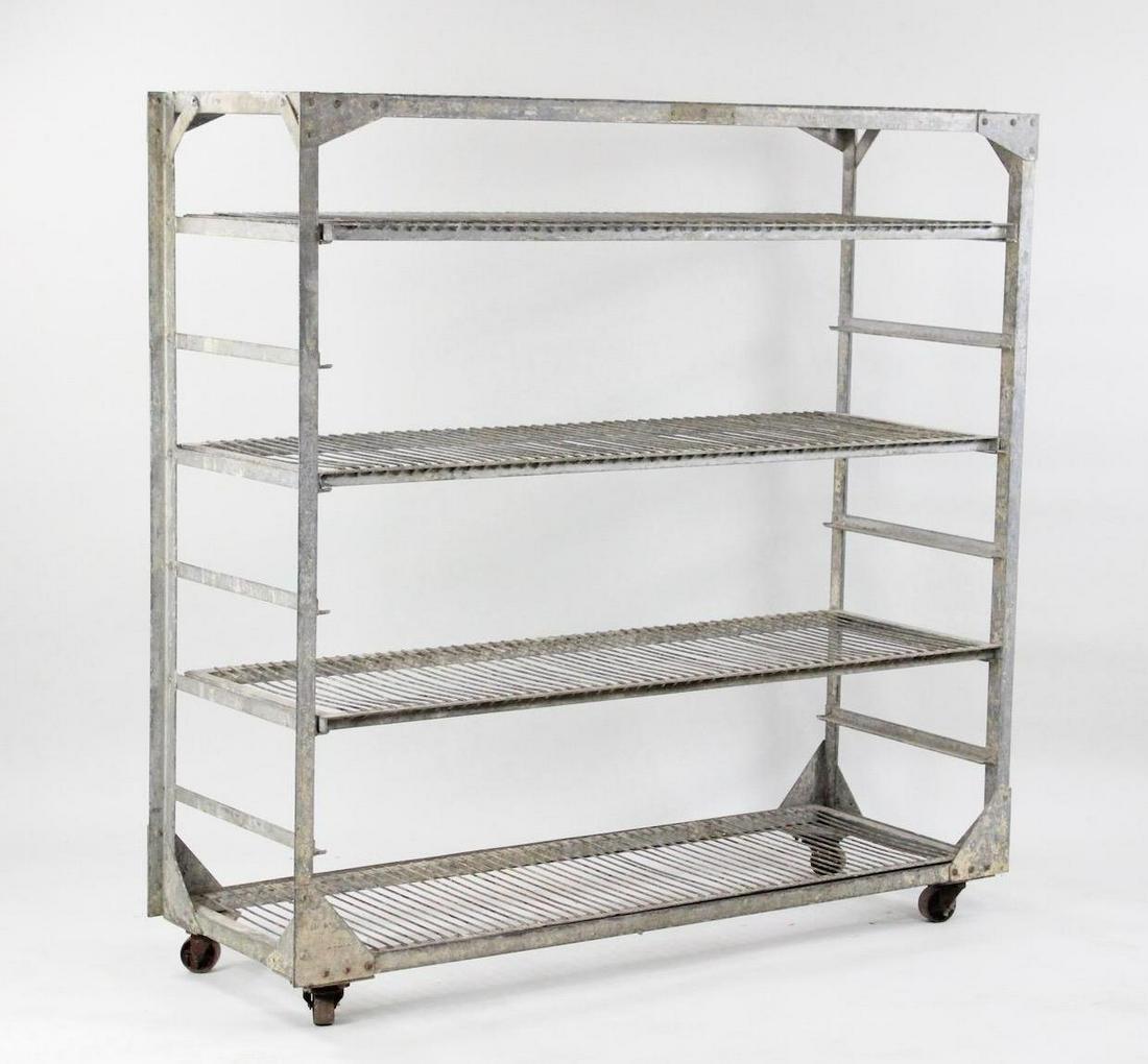 5-Tiered Industrial Metal Wheeled Baker's Rack Shelving (1 of 9)