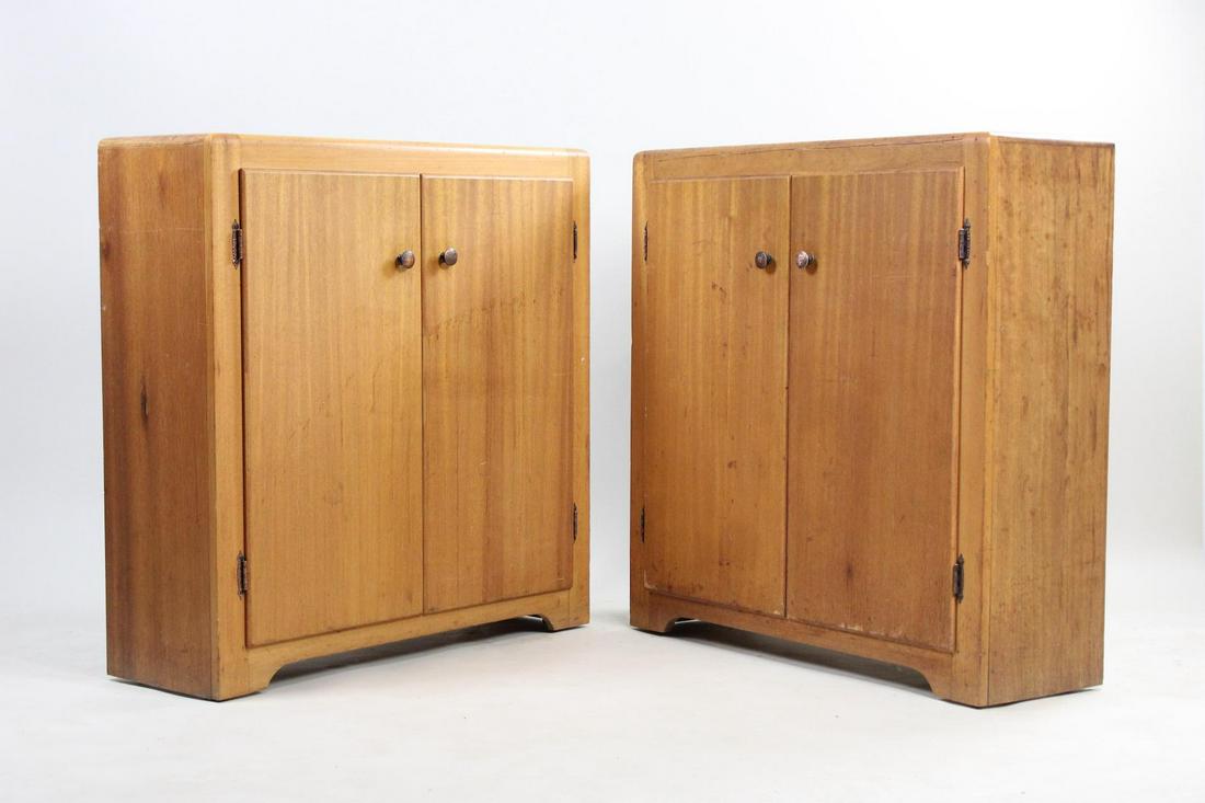 Pair of Minimalist Art Deco 2-Door Cabinets, 3 of 4 (1 of 19)