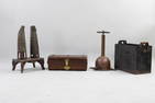 Lot of 4 Metalware Items, Antique Copper Divers Pump & More