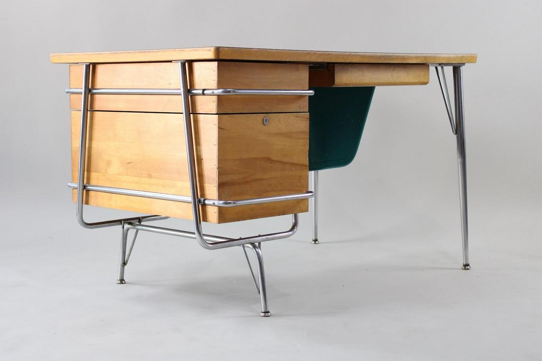 Heywood Wakefield Trimline Desk by Kem Weber, Mid-Century Modern 4 of 4: Heywood Wakefield Trimline Desk by Kem Weber, Mid-Century Modern 4 of 4. Heywood Wakefield Trimline Desk by Kem Weber, Mid Century Modern. Designed by Kem Weber, with deep, functional wood drawers (li