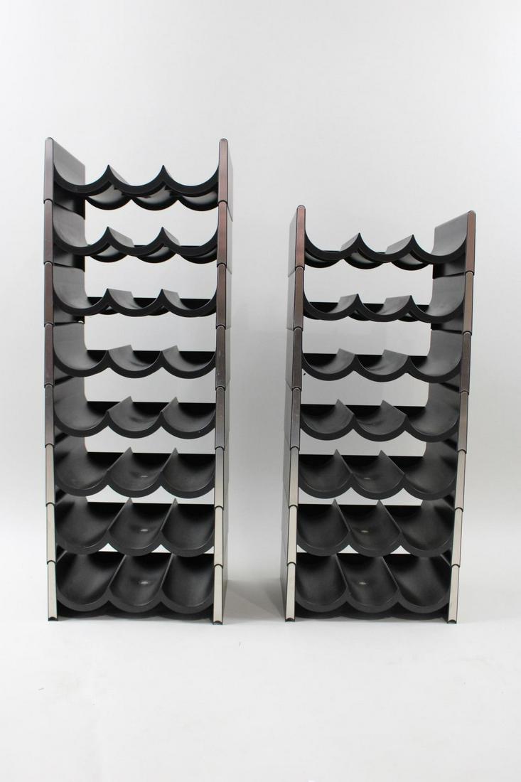 Danish Modern Rosendahl Grand Cru Stacking Wine Rack Storage System: Danish Contemporary Stackable Wine Rack Storage System. The Grand Cru, designed by Erik Bagger for Rosendahl, Denmark, can be sacked with no joints, allowing for a range of display and storage possibi