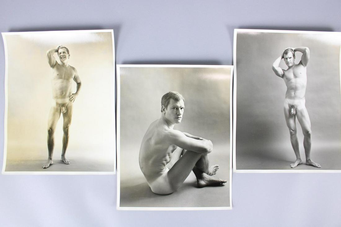 Kenn Duncan Photographs; Nude Male Models, Gay Interest: Kenn Duncan American Photographer 1928 -1986. Lot of 21 Kenn Duncan B&W Photographs; Nude Male Models. Includes male models in various poses, such as smoking, seated, stretching and more. These photos