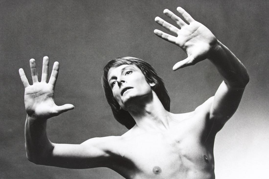 Jack Mitchell Photograph; Ballet Dancer W. Lawsky: Jack Mitchell, American Photographer 1925 - 2013. This is a great lot of 2 photographs of the ballet dancer, W. Lawsky. There is one dynamic pose and one contrapposto pose. These photographs are dated