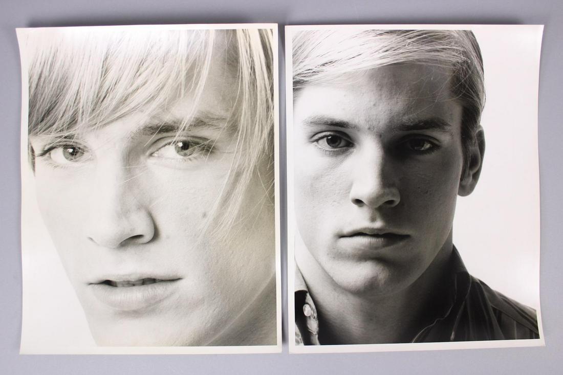 Kenn Duncan Photographs; Closeups of Warhol Superstar Joe D'Allesandro: Kenn Duncan American Photographer 1928 -1986. Pair of closeup photographs of Joe D'Allesandro. These photos are undated but are from 1968-1983. Quantity: 2 Size 14 x 11 in Photographer: Kenn Duncan Co
