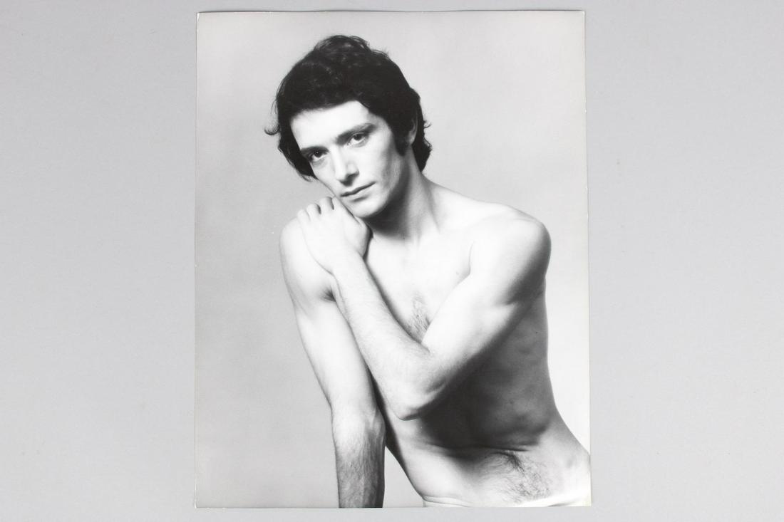 Jack Mitchell Photograph; Dancer Ivan Marko 1975: Jack Mitchell, American Photographer 1925 - 2013. Single B&W photo of Hungarian born dancer & choreographer Ivan Marko. Dated 1975. Quantity: 1 Size 14 x 11 in Photographer: Jack Mitchell Condition: (
