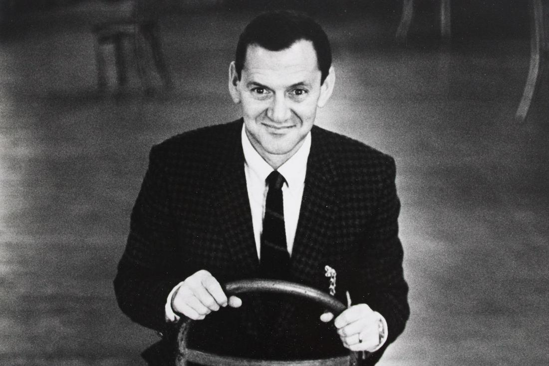 Jack Mitchell Photograph; Actor Tony Randall: Jack Mitchell, American Photographer 1925- 2013. Single B&W portrait of actor Tony Randall. Signed lower right and mounted on board. This photos is undated but is from 1968-1983. Quantity: 1 Size 14 x