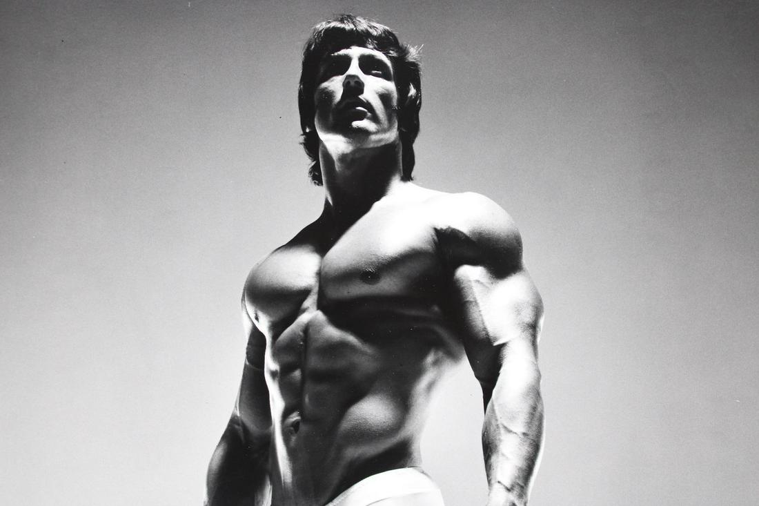 Frank Zane Photographs; Semi Nude Body Builder: This is a lot of 4 black and white photographs of the American body builder, Frank Zane. He is considered one of the most famous body builders of all time. Quantity: 4 Size 14 x 11 in Photographer: Un