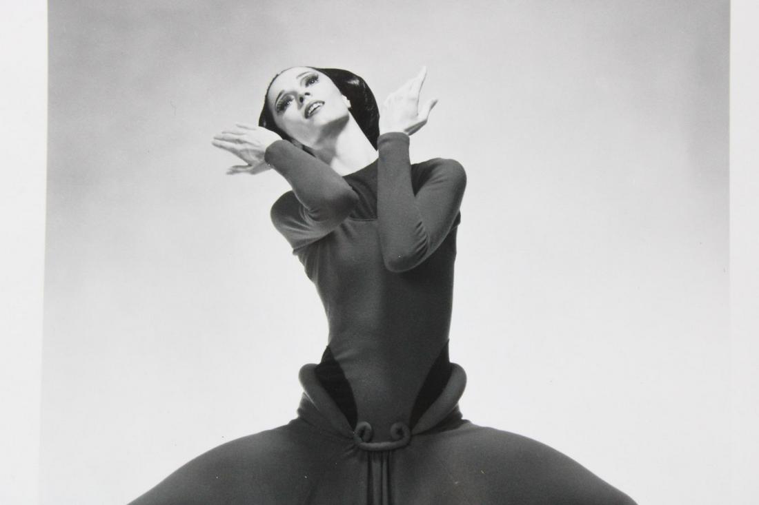 Martha Swope Photographs; Martha Graham Dance Company Seraphic Dialogue 1970s: Martha Swope American Photographer 1928-2017. Large lot of 26 B&W photos of the Martha Graham Dance Company performing Seraphic Dialogue, which was a dance portrait of Joan of Arc. Photos are dated fr
