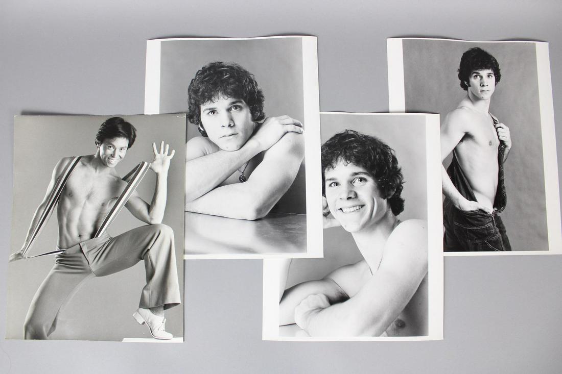 Roy Blakey Photographs; Male Fashion Models, Actors: Roy Blakey American Photographer b.1930. This is a great lot of 17 black and white photographs. Some of the models and actors included are: Jeff Shannon, George Mansour, Oprin Reily, Robert Kunar, Lar