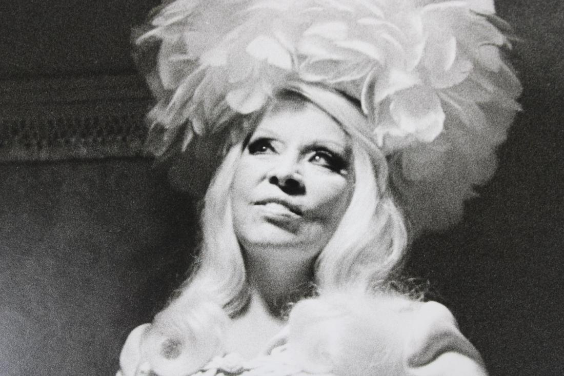 Michael Childers Photographs; Mae West: Michael Childers American Photographer b.1944. This is an excellent photograph of Mae West wearing a fantastic dress Quantity: 1 Size 14 x 11 in Photographer: Michael Childers Condition: (1 to 5) 3 Mi
