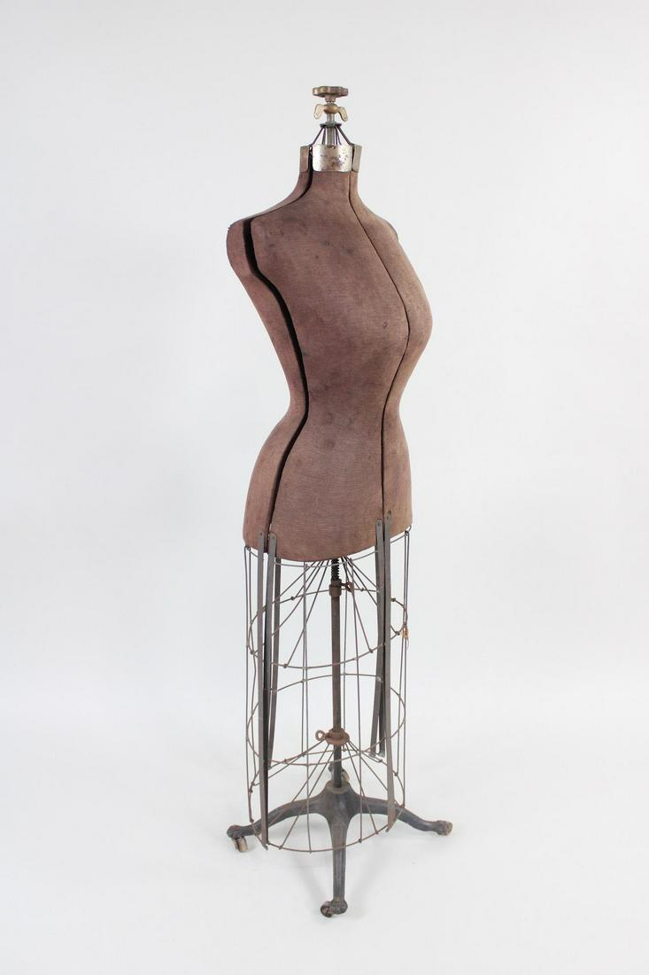 Victorian Female Dress Form Mannequin, Corset Waist (1 of 14)