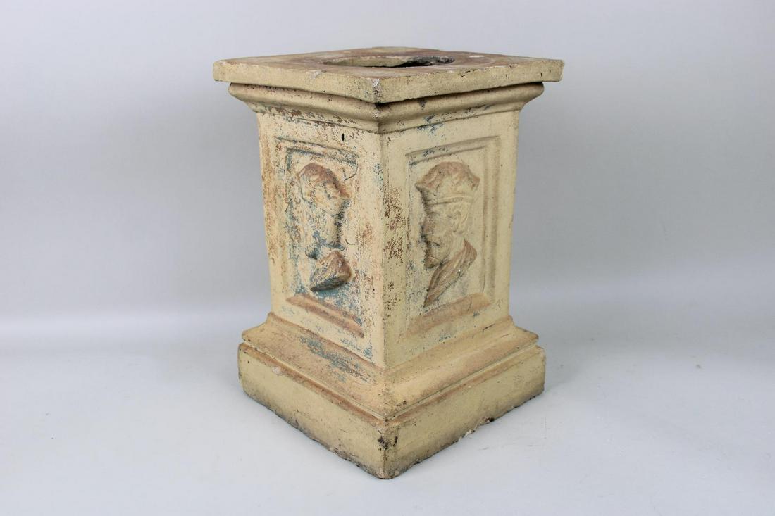 Neoclassical Ceramic Garden Pedestal for Urn or Statue (1 of 10)