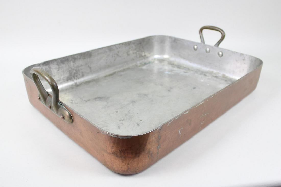 Large Copper Roasting Pan Cookware (1 of 11)