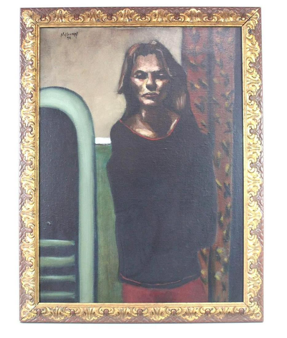 John Cougar Mellencamp Oil Painting, Portrait of Lisa 1994 (1 of 12)