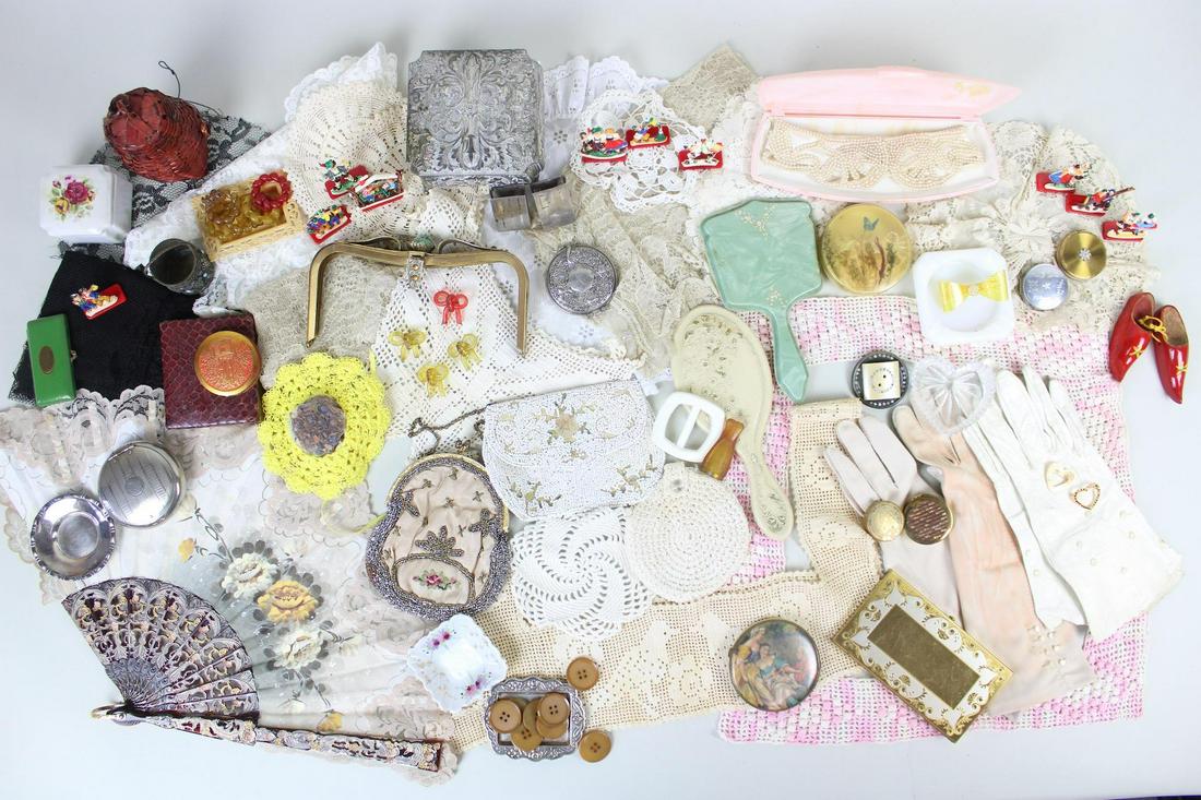 Large & Lovely Ladies Accessory Lot, Vintage to Antique (1 of 18)