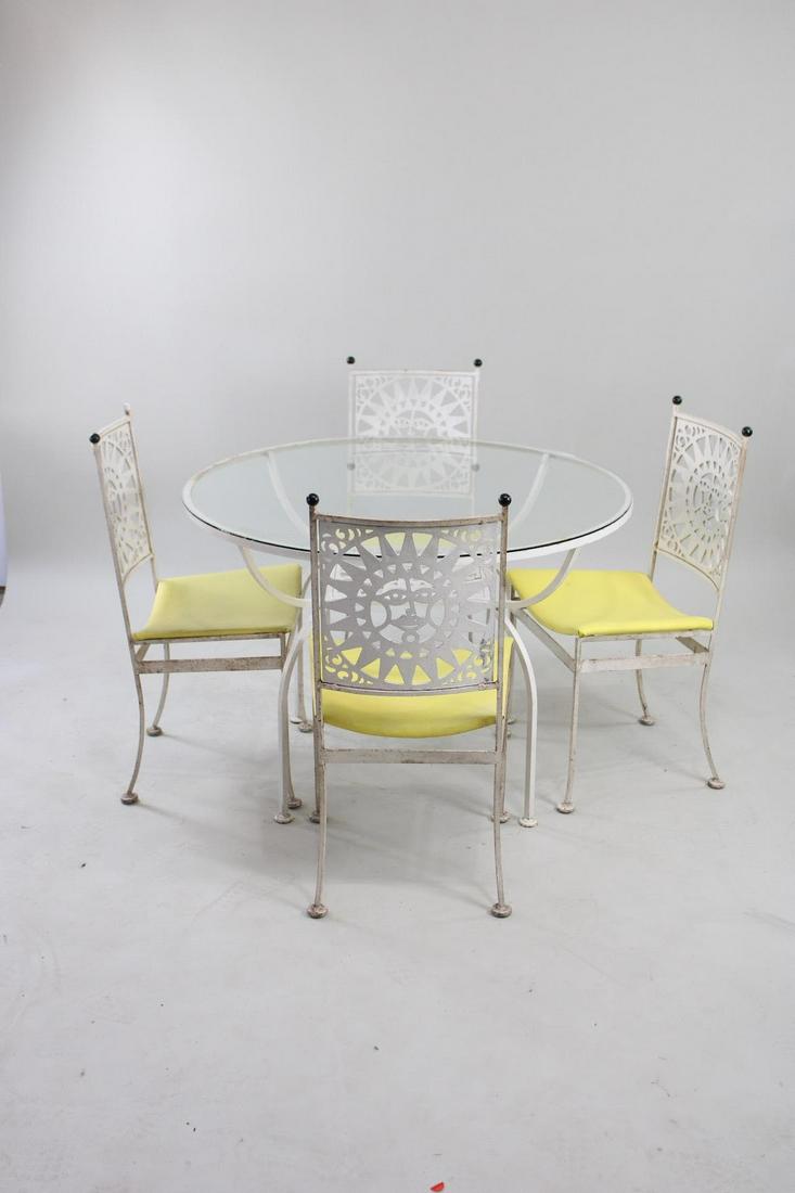 Mid-Century Modern Arthur Umanoff Outdoor Dining Set with Mayan Sun (1 of 15)