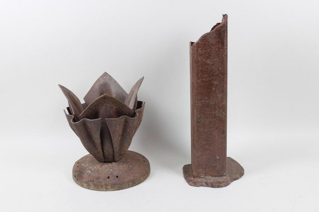 Lot of 2 Brutalist Abstract Art Sculptures, Vase & Planter (1 of 10)