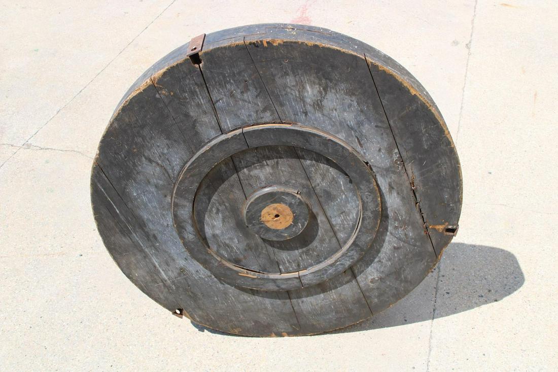 Large Industrial Wooden Factory Foundry Wheel Mold (1 of 5)