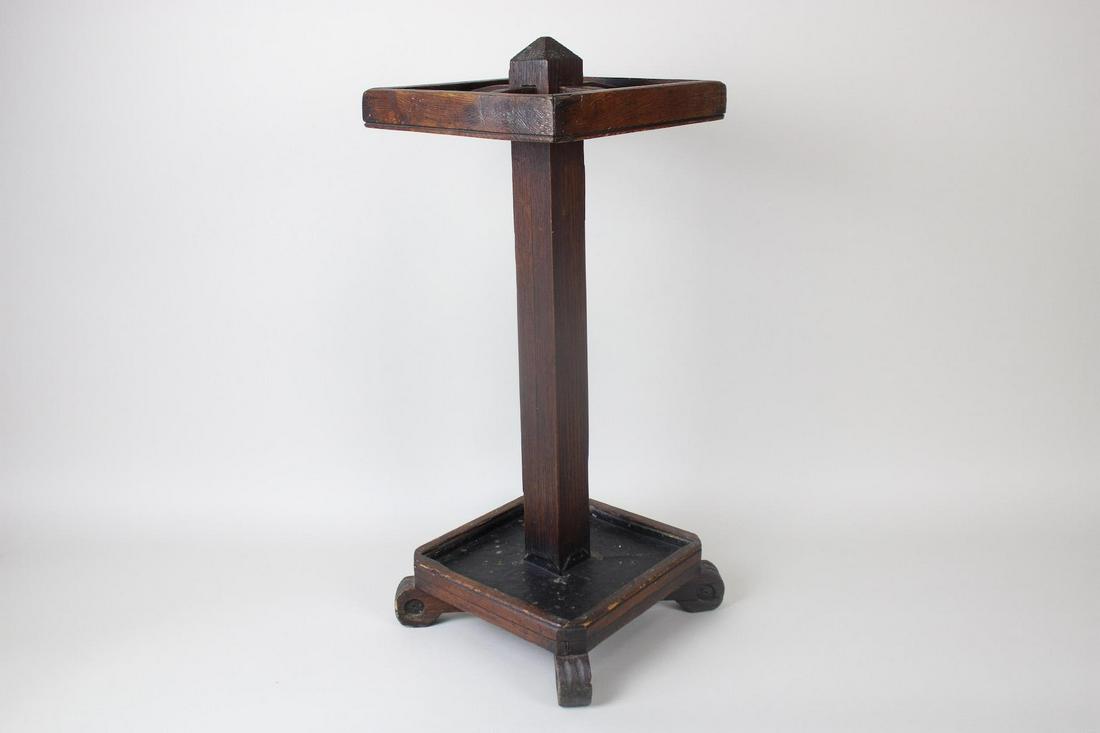 Arts & Crafts Wooden Umbrella Stand (1 of 11)